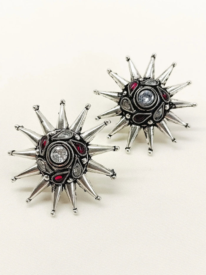 Ujjvala Ruby Oxidized Tops
