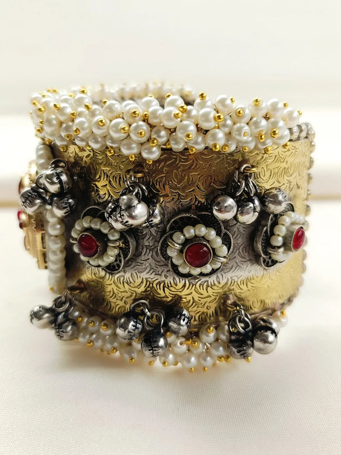 Utkarsha Red Oxidized Bracelet
