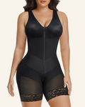 V-shape Shaping Stretch Band Tummy Control Full Body Zipper Shaper  - By Qivii