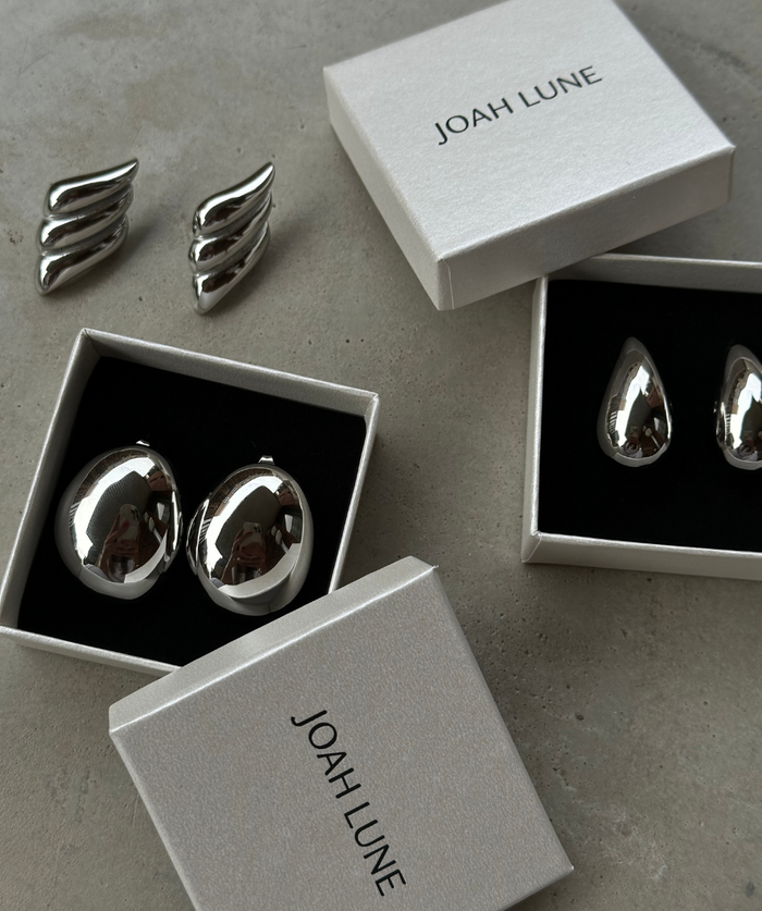 VINTAGE WING EARRINGS SILVER