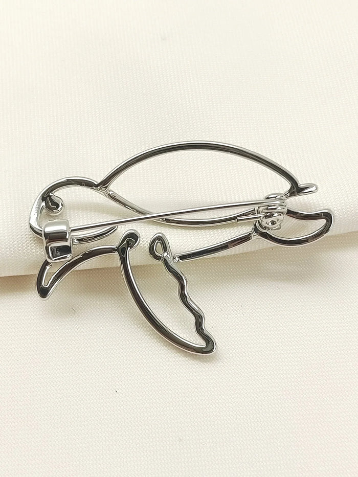 Vishali Silver Turtle Brooch