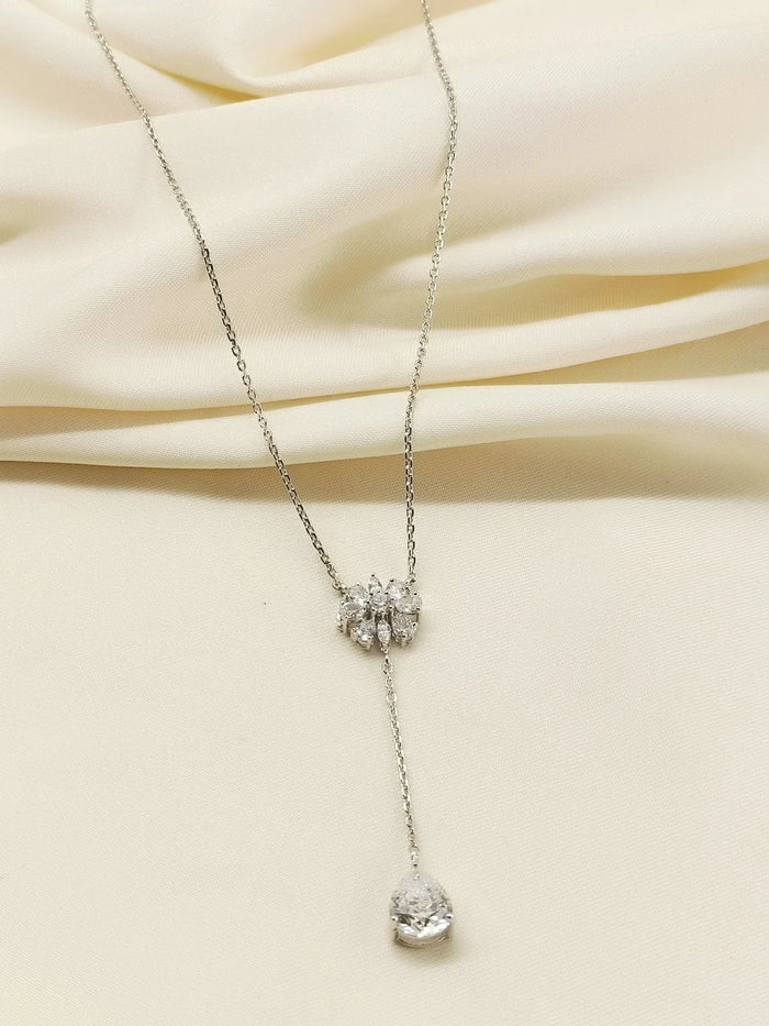 Vrini 92.5 Silver Swarovski Stone Pendal