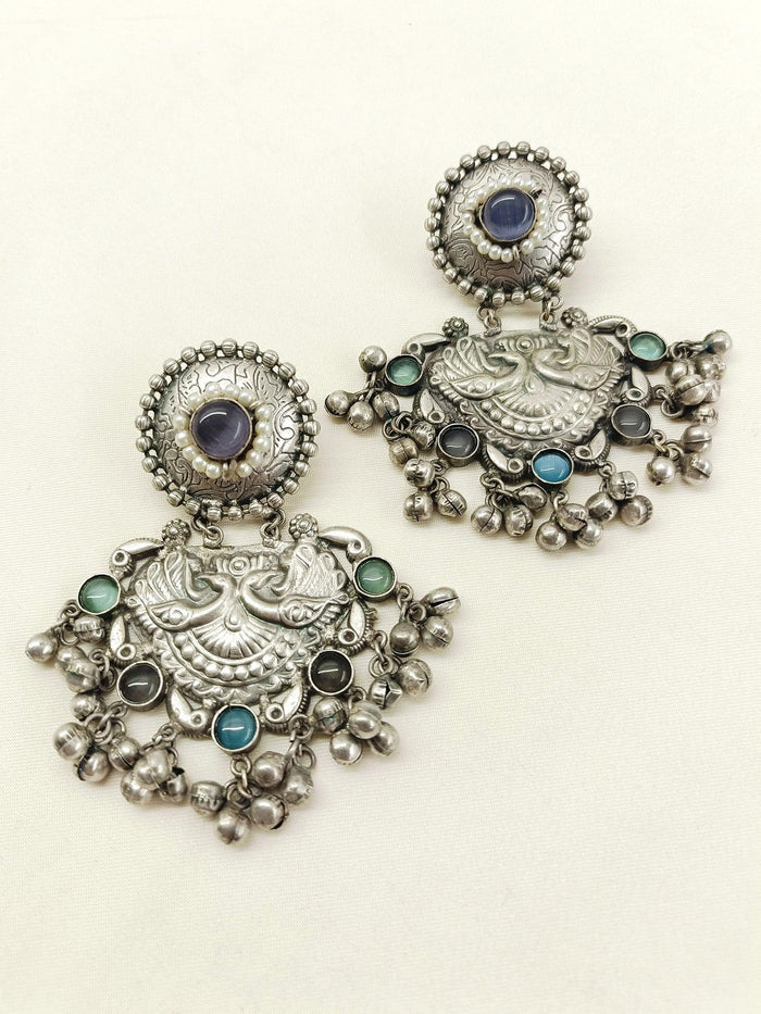 Wamika Multi Colour Oxidized Earring