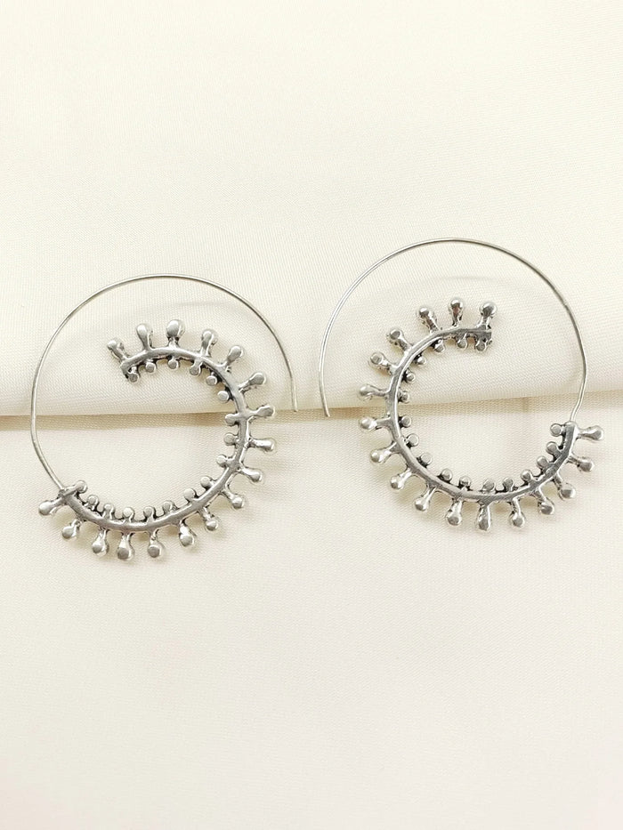 Wishi Silver Western Earrings