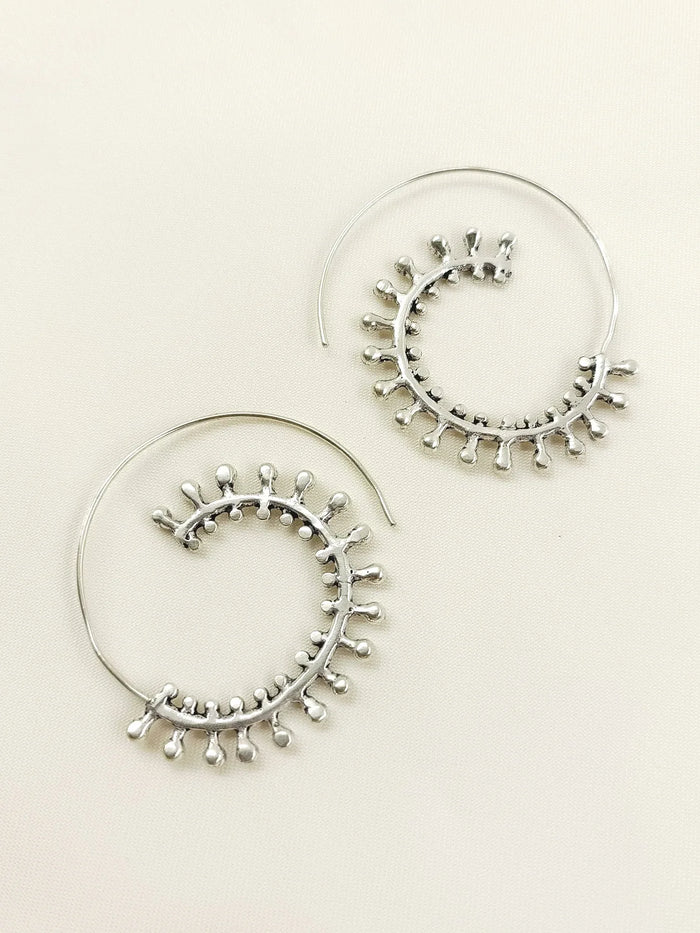 Wishi Silver Western Earrings