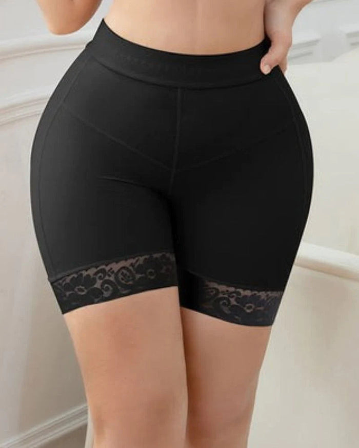 Women Black Butt Lifter Lace Seamless Body Shape Lifting Enhancer Control Panties - By Qivii