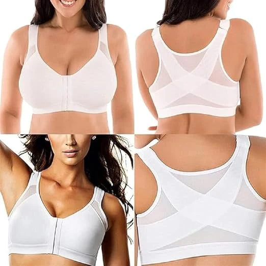 Women Front Closure With Adjustable Shoulder Straps Shaping Bras  - By Qivii