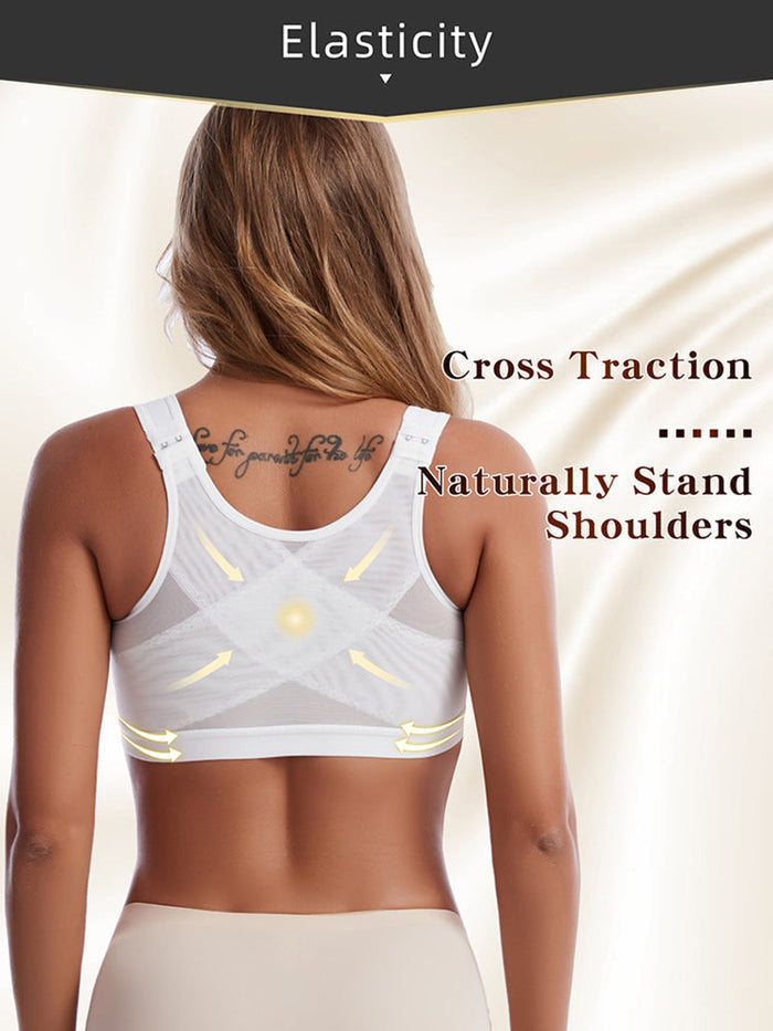 Women Front Closure With Adjustable Shoulder Straps Shaping Bras  - By Qivii
