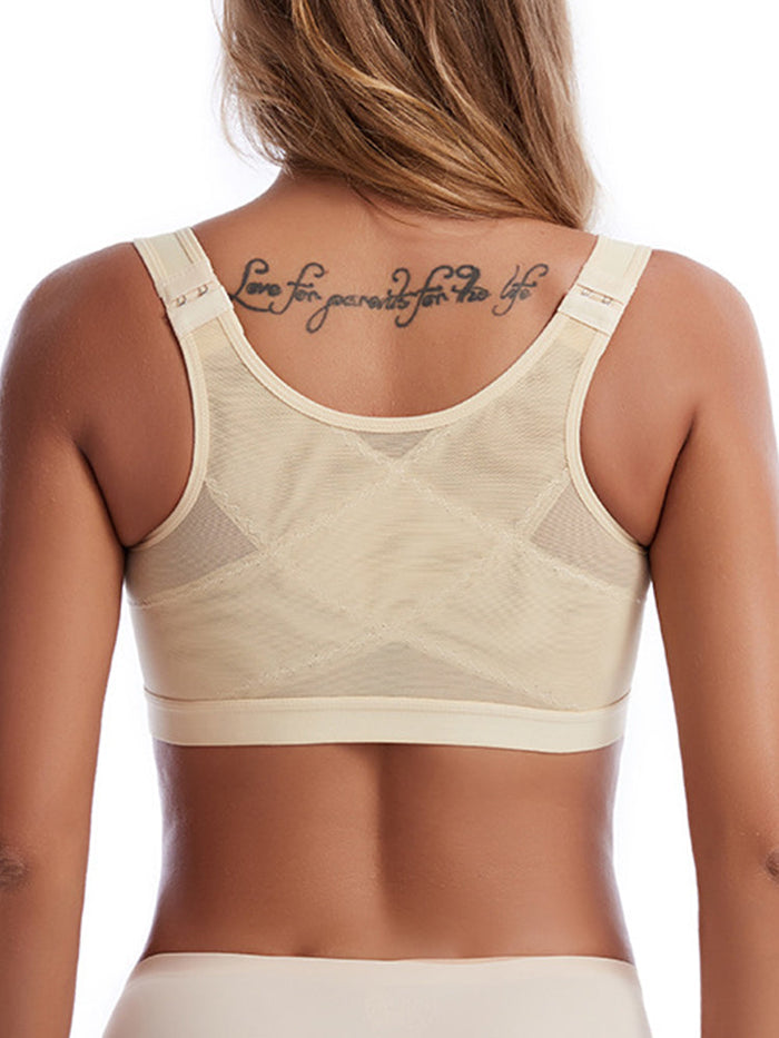 Women Front Closure With Adjustable Shoulder Straps Shaping Bras  - By Qivii