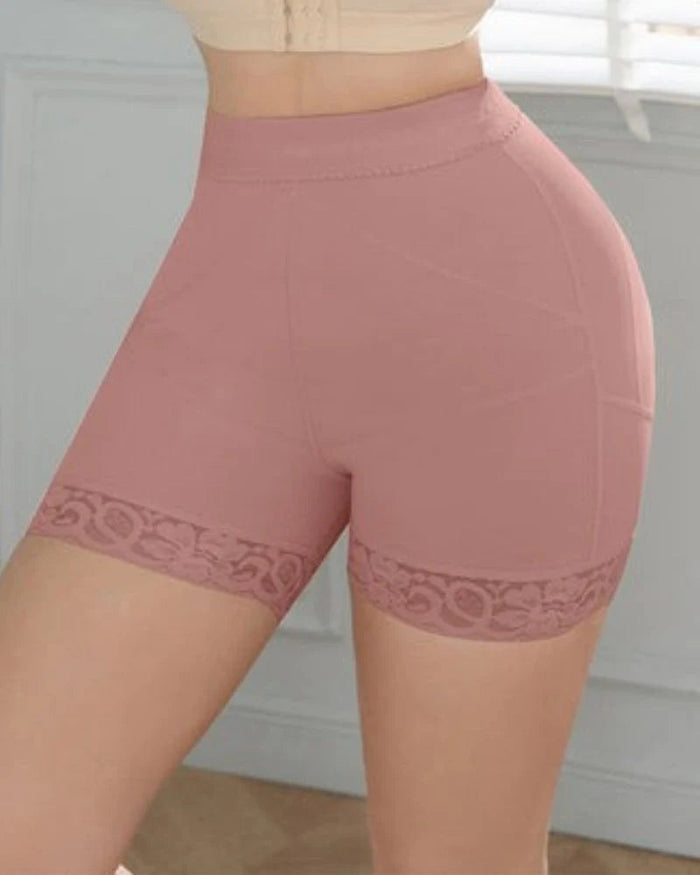 Women RosyBrown Butt Lifter Seamless Thigh Slimming Control Panties - By Qivii