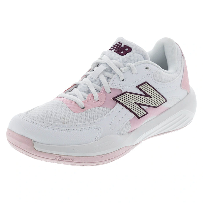 Women's 696v7 D Width Shoes White and Pink Chalk