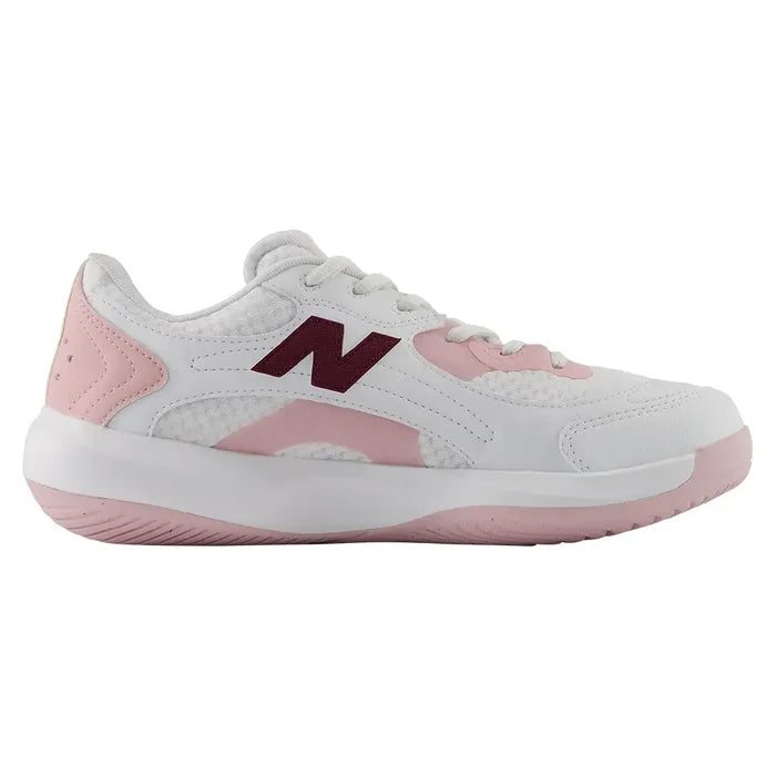 Women's 696v7 D Width Shoes White and Pink Chalk