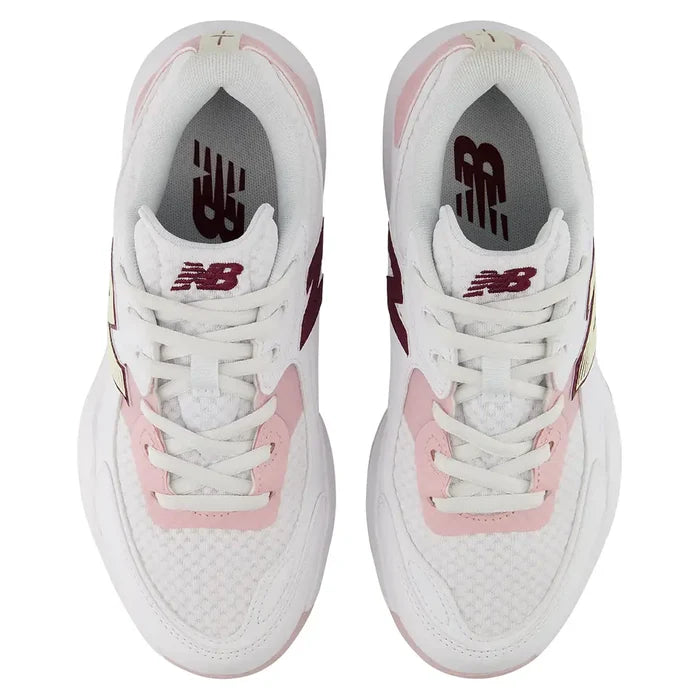 Women's 696v7 D Width Shoes White and Pink Chalk