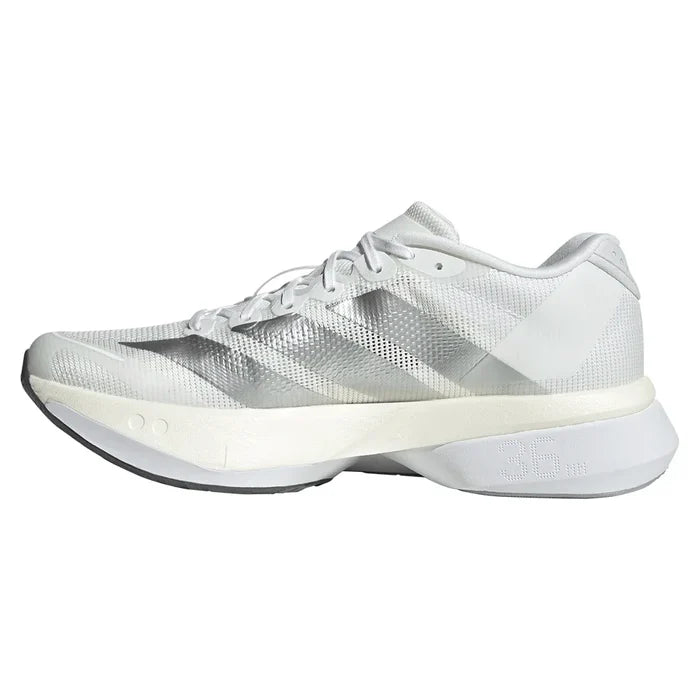 Women's Adizero Boston 13 Running Court Shoes Footwear White and Matte Silver