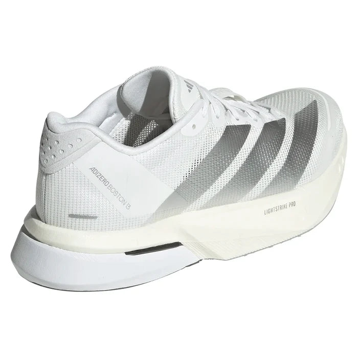 Women's Adizero Boston 13 Running Court Shoes Footwear White and Matte Silver