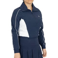 Women`s Color Block 1/4 Zip Tennis Top Black Iris