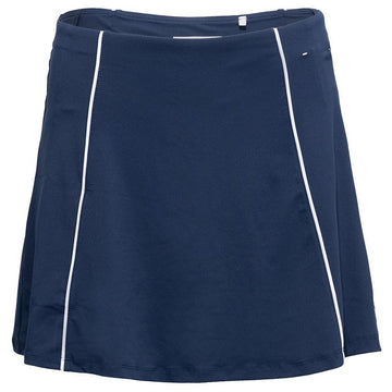 Women`s Essentials Colorblock Flounce 15 Inch Tennis Skort Black Iris