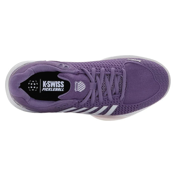 Women's Express Light Pickleball Court Shoes Purple Haze and White