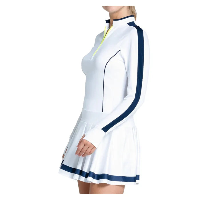 Women`s Fast Motion Long Sleeve Tennis Dress Midnight