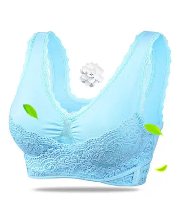 Women's Front Cross side Buckle Steelless Push up Sports Bra  - By Qivii