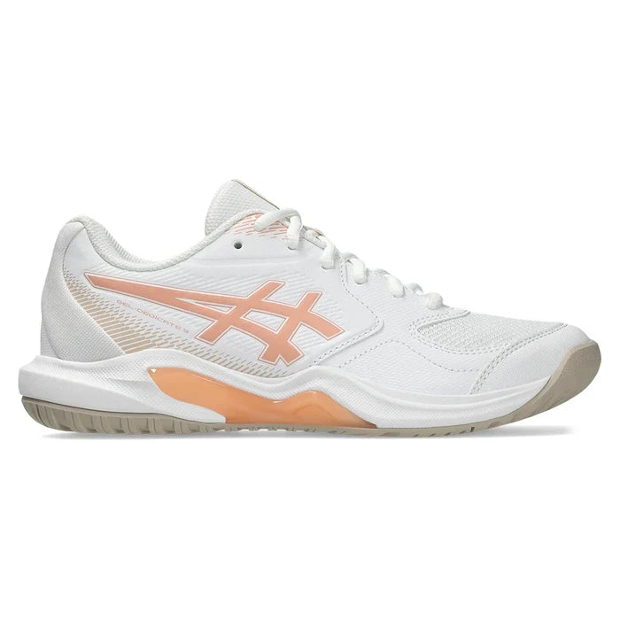 Women's GEL-Dedicate 9 Wide Shoes White and Cantaloupe