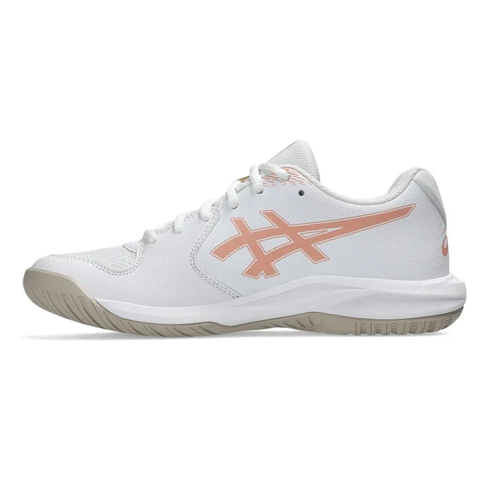 Women's GEL-Dedicate 9 Wide Shoes White and Cantaloupe