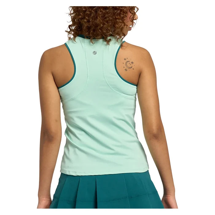 Women's Gracey Tank Electric Mint and Everglade