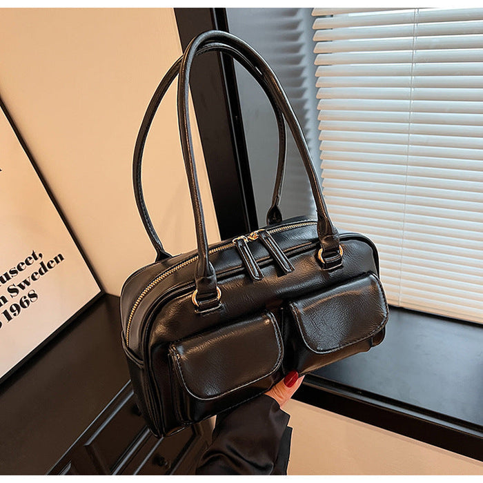 Women‘s Grand Journey Carryall - Spacious Retro Tote with Dual Pockets & Convertible Wear