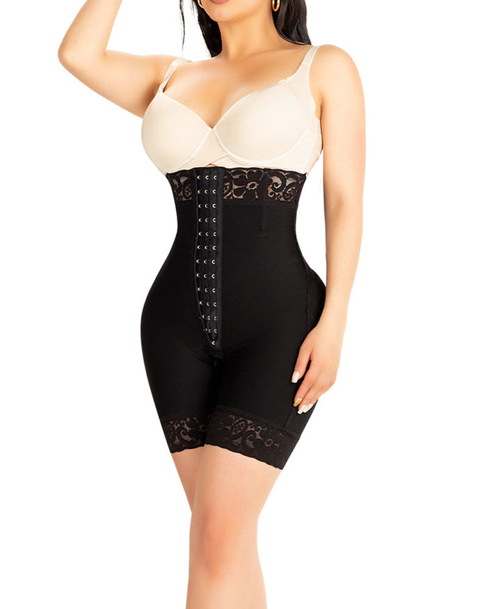 Women's High Waist Faja Butt Lifting Lace Body Shaping Shorts - By Qivii