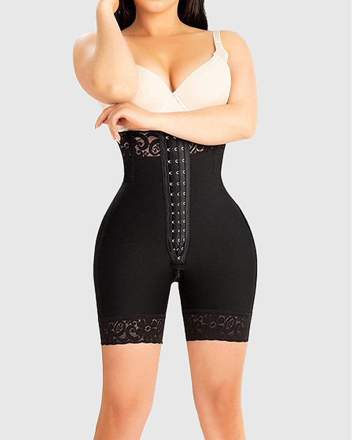 Women's High Waist Faja Butt Lifting Lace Body Shaping Shorts - By Qivii
