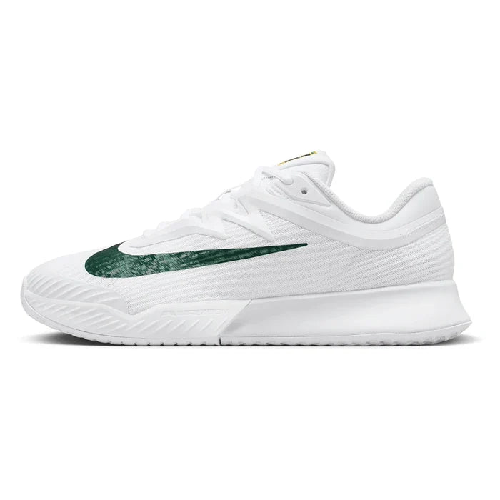 Women's London Vapor Pro 3 Premium Court Shoes White and Gorge Green