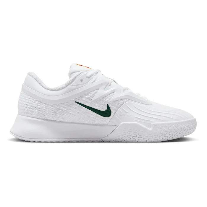 Women's London Vapor Pro 3 Premium Court Shoes White and Gorge Green