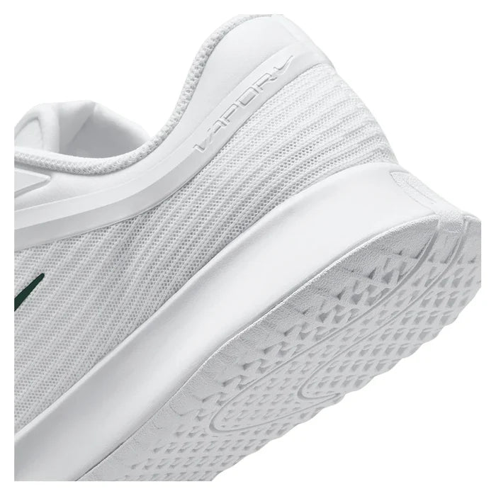 Women's London Vapor Pro 3 Premium Court Shoes White and Gorge Green
