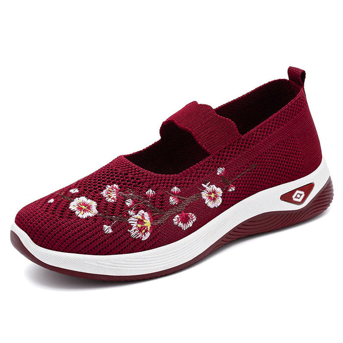 Women's Lyric Canvas Slip-On Ballet Flats – Soft Cushioned Lightweight Casual Walking Shoes (US 5–10.5)
