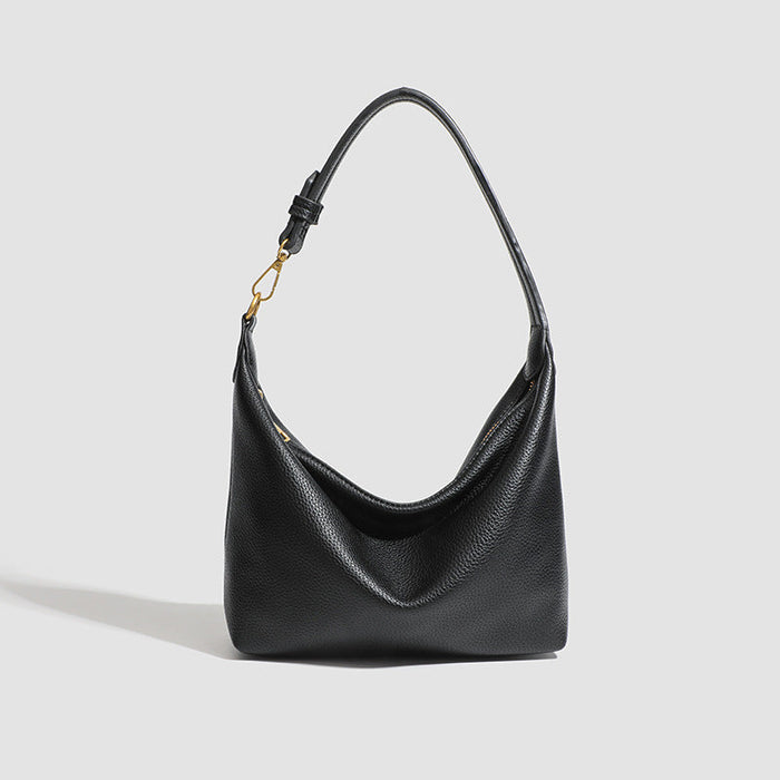 Women's Metro Pebble Hobo - Spacious Pebbled Leather Commuter - Convertible Shoulder Sling