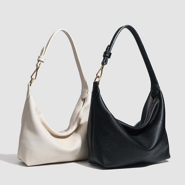 Women's Metro Pebble Hobo - Spacious Pebbled Leather Commuter - Convertible Shoulder Sling