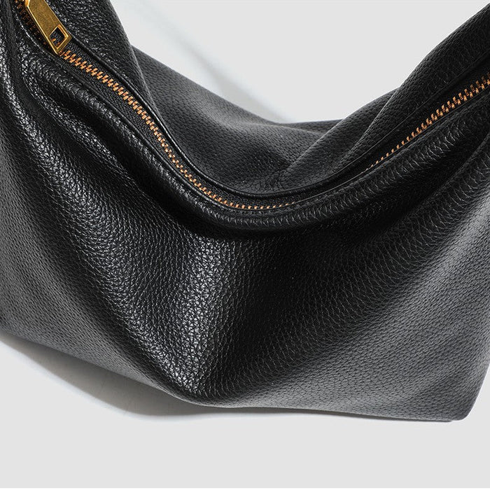 Women's Metro Pebble Hobo - Spacious Pebbled Leather Commuter - Convertible Shoulder Sling
