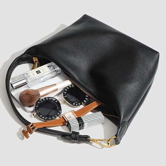 Women's Metro Pebble Hobo - Spacious Pebbled Leather Commuter - Convertible Shoulder Sling