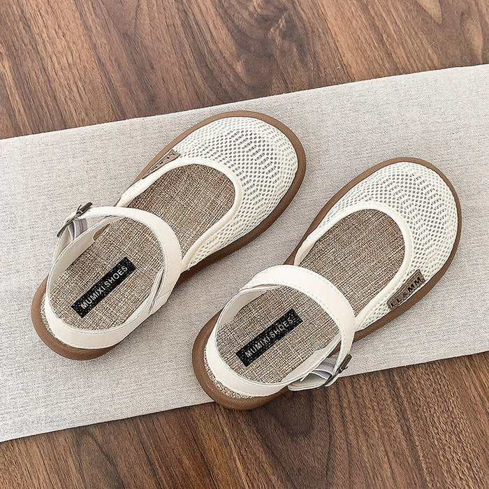 Women’s Mirelle Linen Mesh Closed-Toe Roman Sandals – Effortless Lightweight Everyday Comfort Flats (US 4–10)