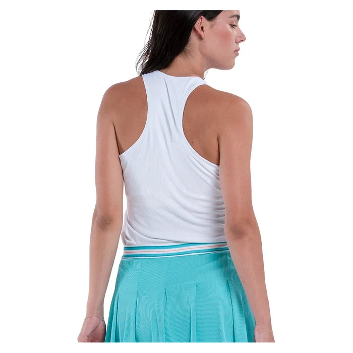 Women's Oasis Stripe Tank White
