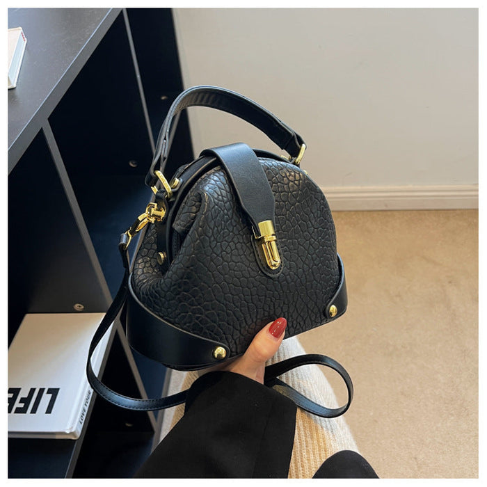Women's Pebbled Leather Mini Tote Bag - Versatile Crossbody & Shoulder Bag | Minimalist Luxury Design