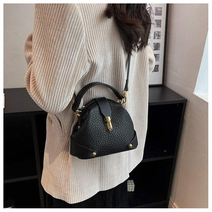 Women's Pebbled Leather Mini Tote Bag - Versatile Crossbody & Shoulder Bag | Minimalist Luxury Design
