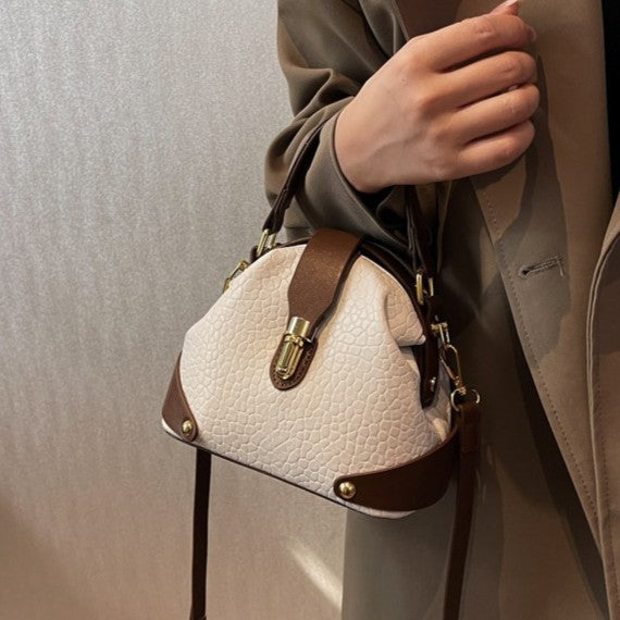 Women's Pebbled Leather Mini Tote Bag - Versatile Crossbody & Shoulder Bag | Minimalist Luxury Design