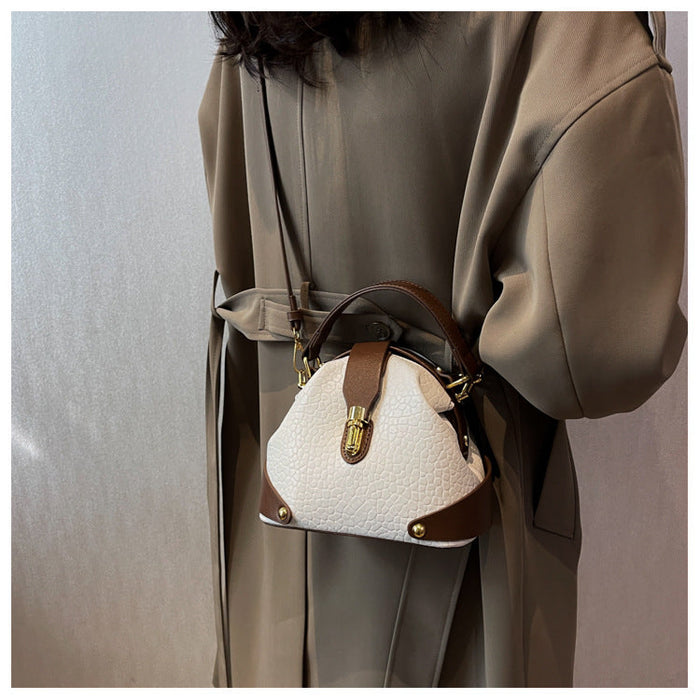 Women's Pebbled Leather Mini Tote Bag - Versatile Crossbody & Shoulder Bag | Minimalist Luxury Design