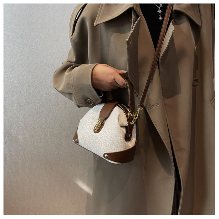Women's Pebbled Leather Mini Tote Bag - Versatile Crossbody & Shoulder Bag | Minimalist Luxury Design