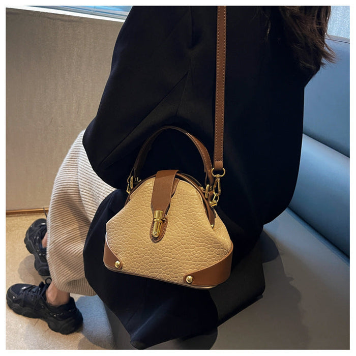 Women's Pebbled Leather Mini Tote Bag - Versatile Crossbody & Shoulder Bag | Minimalist Luxury Design