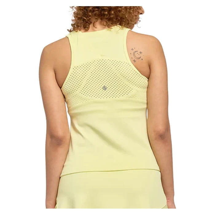 Women's Peek Tennis Tank Pastel Yellow
