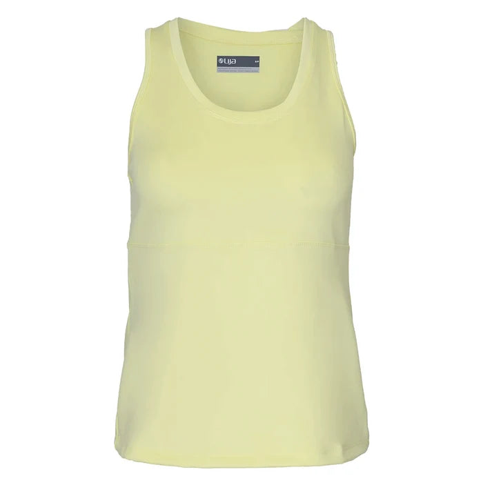 Women's Peek Tennis Tank Pastel Yellow