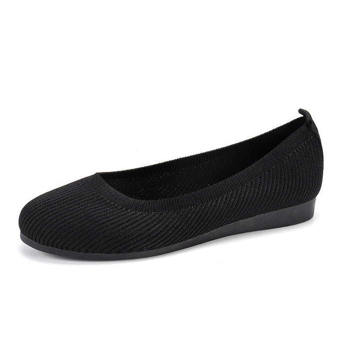 Women's Plus Size Round Toe Casual Driving Flats Comfortable Athleisure Loafers
