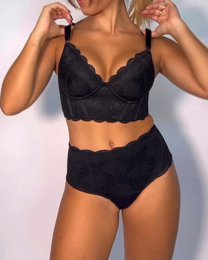 Women's Push Up Lace Shaper Bra  - By Qivii